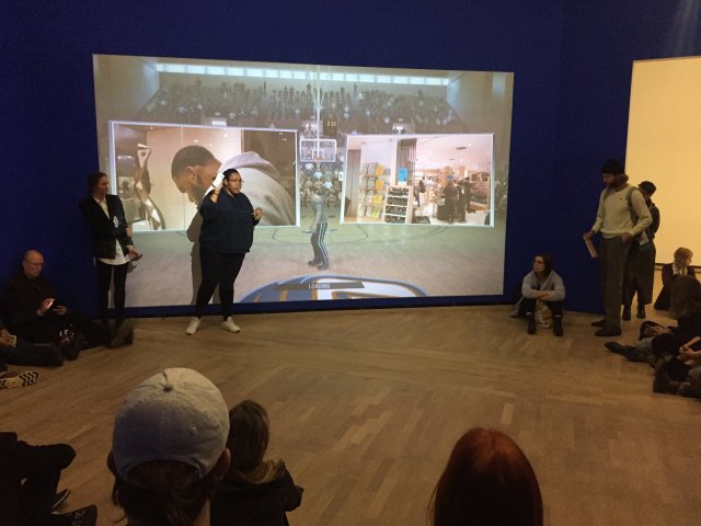 Presentation on big screen