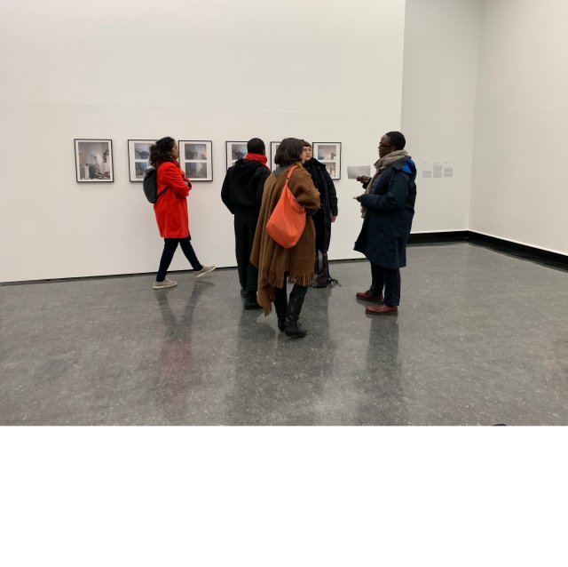 Visit to Bergen Assembly with Emma Wolukau-Wanambwa